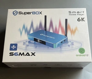 SuperBox S6 Max Streaming TV Media Player 6K WiFi 6 - New SEALED - Picture 1 of 2