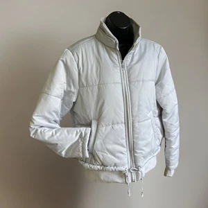 C&C California Women’s Puffer Bomber Jacket Light Gray Size M NWT Cozy Trendy - Picture 1 of 13