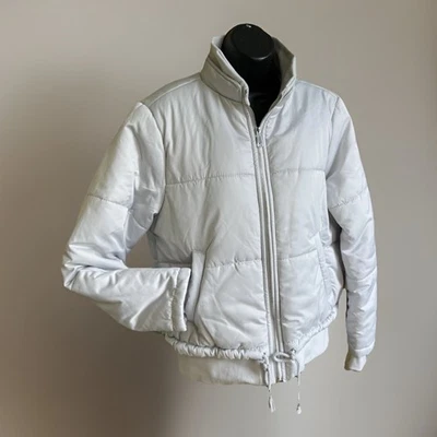 C&C California Women’s Puffer Bomber Jacket Light Gray Size M NWT Cozy Trendy - Image 1 of 4