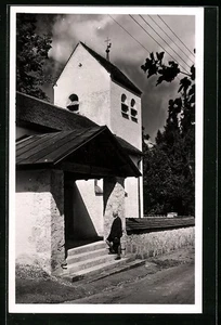 Bad Kohlgrub, Blick auf die Evang. Kirche, Ansichtskarte - Picture 1 of 2