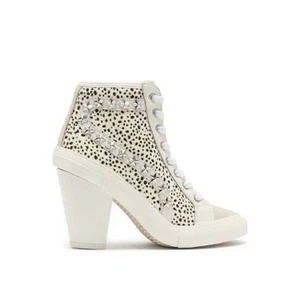 Vintage Havana Womens Wild Chita Remiee Boots 10 White Studded Snakeskin NWOT - Picture 1 of 13