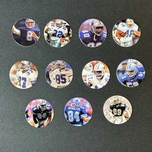 Dallas Cowboys Team POGS Milkcap 1993 Lot Of 11 Unique Poses RARE SET - Picture 1 of 14