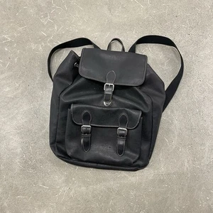Gap Y2K Faux Pebbled Leather Backpack Shoulder Bag Brown Satchel School Travel - Picture 1 of 11
