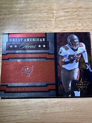Leaf Rookies & Stars Derrick Brooks 0350/1250 2005 Great American Heroes  Foto 1 de 2