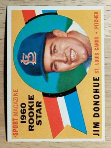 1960 Topps #124 Jim Donohue RS RC (VGEX) - Picture 1 of 2