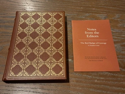 The Red Badge of Courage Stephen Crane Franklin Library 1979 Civil War Foto 1 de 4