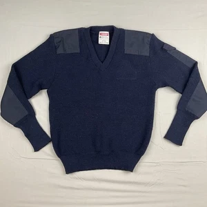 Commando Wool Military Sweater Navy UK Made Corporeal Army Gorpcore - Picture 1 of 7