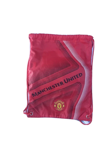 Manchester United FC Sling Bag Backpack Red Futbol Soccer Double Cords Cover