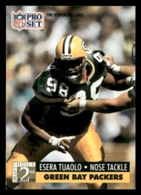 1991 Pro Set #764 Esera Tuaolo Green Bay Packers - Image 1 of 2