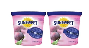  SUNSWEET Increíbles ciruelas pasas tamaño mordida ciruelas pasas picadas 340G X 2 contenedores NUEVO - Imagen 1 de 10