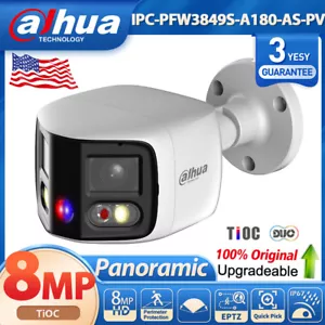Cámara IP Dahua panorámica 8 MP TiOC IPC-PFW3849S-A180-AS-PV PoE SMD4.0 conversación de 2 vías - Imagen 1 de 24