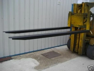 FORKLIFT TELEHANDLER FORK EXTENSIONS 6ft 8ft  4/5/6 Inch - MADE IN THE UK - Image 1 of 4