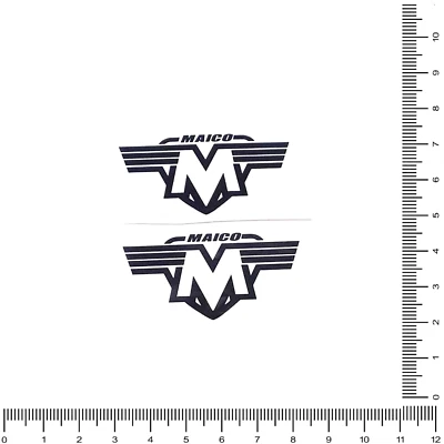 2 calcomanías adhesivas Maico grandes VMX Maico motocicleta 501 250 400 MC AHRMA (279 Foto 1 de 4