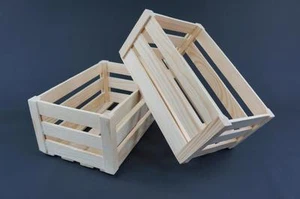 1 unidad de almacenamiento de caddy de caja de madera lisa bandeja vintage (PD31) - Imagen 1 de 5