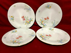 Liling Yung Shen RARE Fine China Blooming Set Of 4 Floral Dinner Plates 10 1/2"