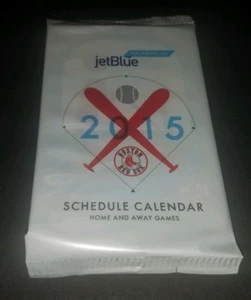 2015 BOSTON RED SOX JET BLUE SCHEDULE CALENDAR - Picture 1 of 2