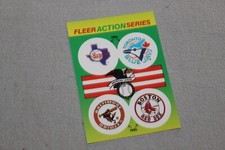 1990 FLEER ACTION SERIES BASEBALL TEAM STICKERS Complete Finish Fill Your List