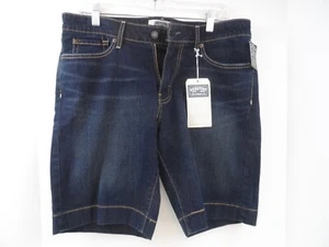 Signature Levi Strauss Women's Mid Rise Blue Denim Shorts - Size 10/W34 - Picture 1 of 9