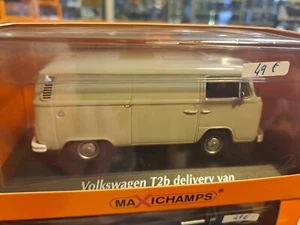 VOLKSWAGEN T2B VAN GRAU 1972 MAXICHAMPS 1/43 940 053060 - Bild 1 von 1