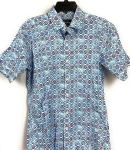 Camisa Bugatchi Ooohcotton Tech elástica manga corta abotonada pequeña - Imagen 1 de 5