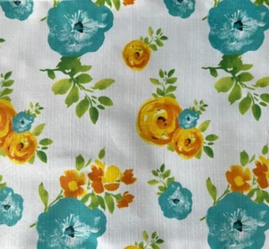 Home Collection Spring Fling Placemat Floral Teal Kitchen Dining Decor - Picture 1 of 6