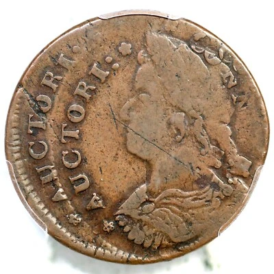 1787 M 33.12-Z.24 R-6- PCGS VF 20 Double Struck Connecticut Colonial Copper Coin - Image 1 of 3