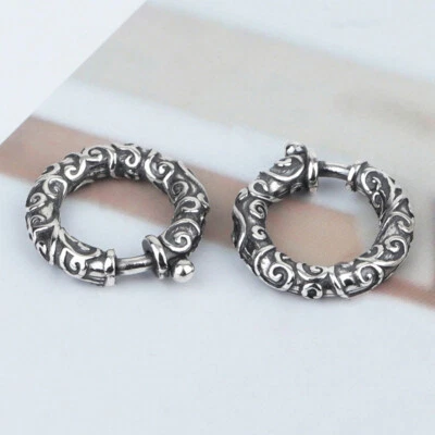 925 Sterling Silver Oxidized Spiral Spring Ring Clasp for Bracelet Necklace - Image 1 of 4
