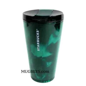 Vaso acrílico Starbucks verde mármol negro cerveza fría 16 oz - Imagen 1 de 5