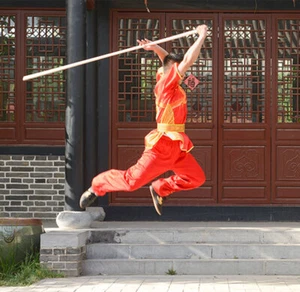 Palitos de madera encerada de Wushu cónicos Wushu Competición Marrollos Kungfu Taolu Práctica - Imagen 1 de 7