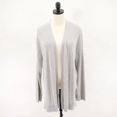 Loft XL Gray Open Knit Cardigan Sweater Linen Polyester - Image 1 of 4