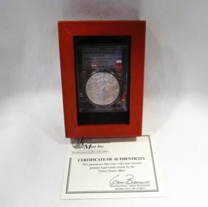 2020-P 1st Day Issue PCGS MS70 Silver Eagle Emergency Issue Skyline Coin AJ444 - Picture 1 of 6