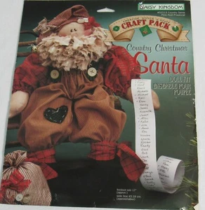Kit Muñeca Papá Noel Navidad Daisy Kingdom Panel Tela País Nuevo De Colección 17" - Imagen 1 de 6