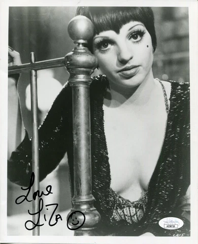 Liza Minnelli Cabaret Oscar Win Arrested Development Signed Autograph Photo JSA Cover