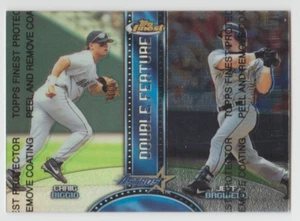 CRAIG BIGGIO / JEFF BAGWELL 1999 Topps Finest Double Feature LEFT REFRACTOR - Picture 1 of 2