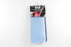 MLH 64MLH906 DETAILING 3 PACK - MICROFIBRE CHAMOIS GLASS & MULTI PURPOSE TOWELS - Picture 1 of 4