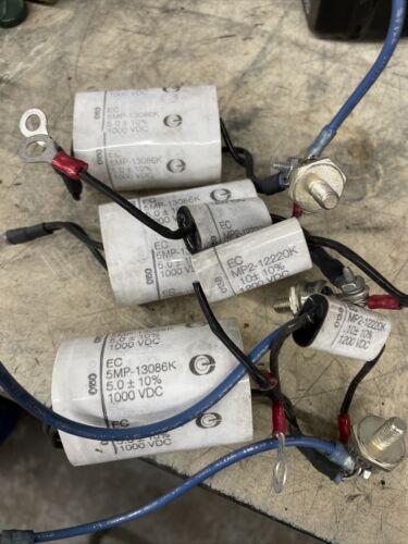 Electronic Concepts Capacitor(3) EC 5MP 13086K 5.0+/- 10% (3)MP2-1222K Lot