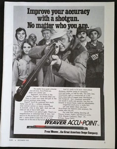 1976 Weaver Accu Point Scopes Full Page Ad - Bild 1 von 1