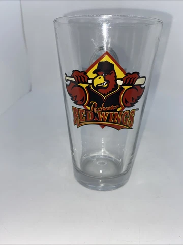Rochester Red Wings Beer Pint Glass Highfalls Brewing Company Cover