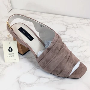 Sanctuary Regal Slouchy Asymmetric Sandal Desert Taupe Size 9M NEW IN BOX - Picture 1 of 7