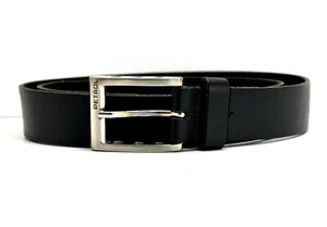 Petrol Industries Mens Leather Jeans Belt Black Size 32 - Picture 1 of 5