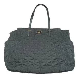 Kate Spade New York Kaylie Baby Bag Tote Wilson Road Black Quilted Nylon Large - Picture 1 of 24