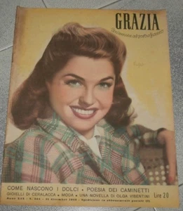 GRAZIA # 304 - Vintage Italian FASHION Magazine 1946 - ESTHER WILLIAMS - Imagen 1 de 5