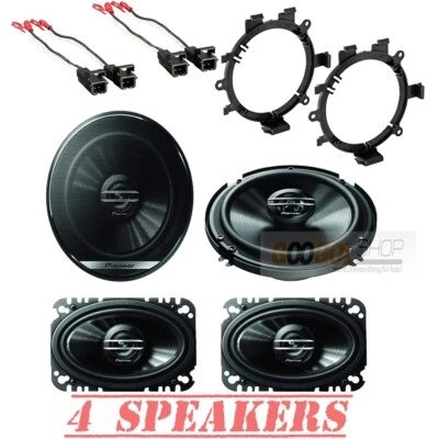 Kit de altavoces coaxiales para camión Pioneer de 6,5" y 4x6" para Sierra y Silverado 2003-2006 Foto 1 de 4