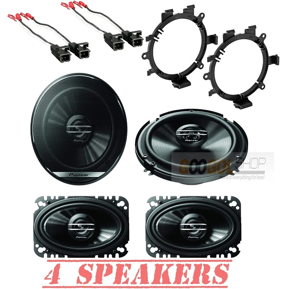 Kit de altavoces coaxiales para camión Pioneer de 6,5" y 4x6" para Sierra y Silverado 2003-2006 Foto 1 de 4