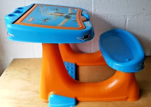 Bureau pour enfant avec banc couleur bleu et orange décor Disney planes DUSTY - Imagen 1 de 6