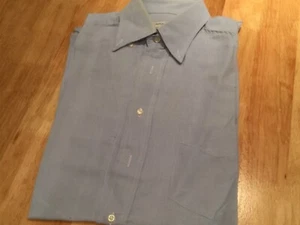 sky blue button down Oxford shirt by Luca Altieri short sleeve size M chest 40/ - Picture 1 of 5