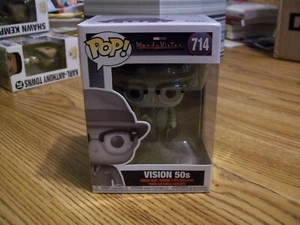 Funko Pop! Marvel Disney+ WandaVision B&W Vision 50s, #714, 2020 - Picture 1 of 8