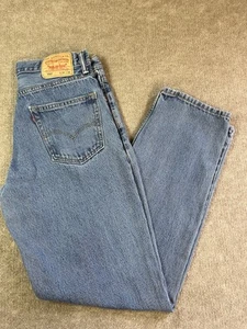 Vintage Levis Denim Jeans 550 34x34 Actual 32x33 Hose Relaxed Medium Straight - Bild 1 von 11