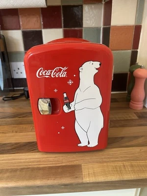 Coca-Cola Portable Mini Fridge Cooler Warmer 4LPolar Bear Design - No Power Lead - Image 1 of 3