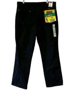 Wrangler Mens Cowboy Cut Slim Fit Jeans Size 36x30 Black Heavyweight Denim - Picture 1 of 5